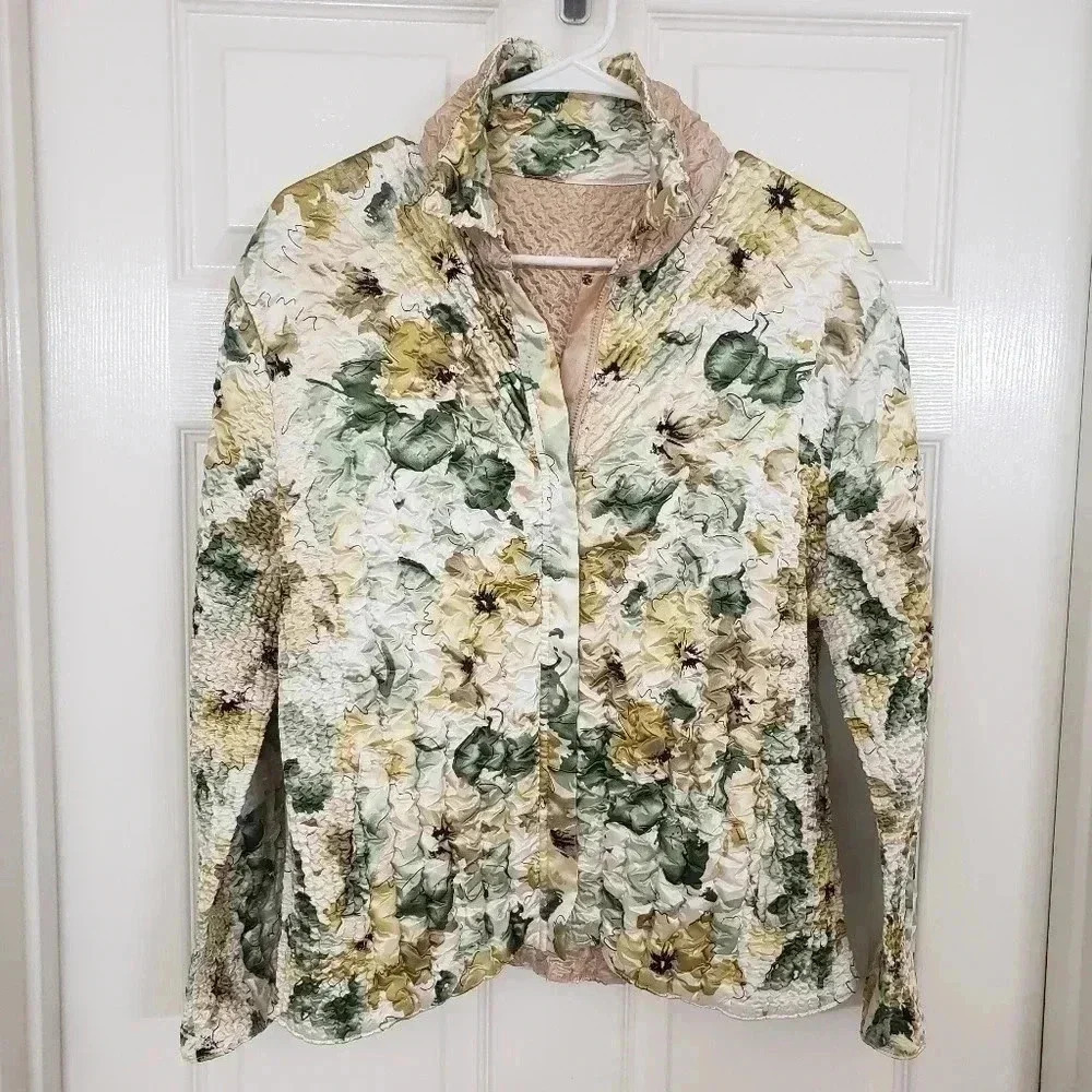 UbU Women's Reversible Tan and Floral Jacket